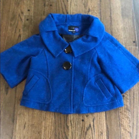 Forever 21 Big Button Cropped Peacoat - Picture 2 of 5